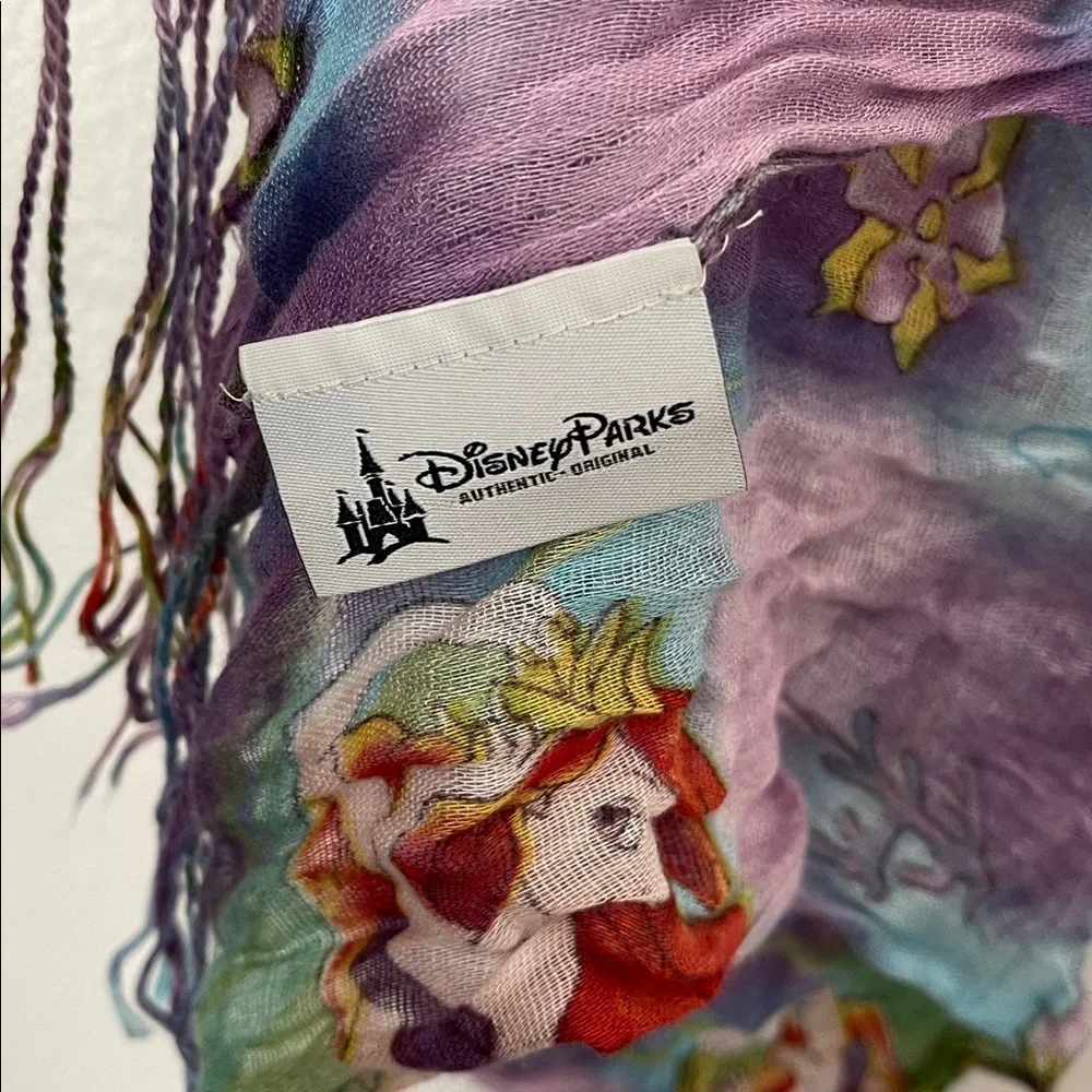 Disneyland Disney Parks little mermaid Ariel princess watercolor sheer scarf